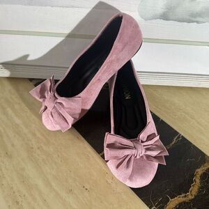 Pink Bow Flats
